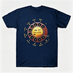 Vintage Rotary Phone Dial Pattern T-Shirt--VINT040