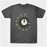 Vintage Rotary Phone Dial Pattern T-Shirt--VINT001