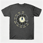 Vintage Rotary Phone Dial Pattern T-Shirt--VINT037