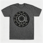 Vintage Rotary Phone Dial Pattern T-Shirt--VINT049