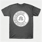 Vintage Rotary Phone Dial Pattern T-Shirt--VINT050
