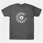 Vintage Rotary Phone Dial Pattern T-Shirt--VINT035