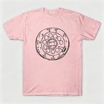 Vintage Rotary Phone Dial Pattern T-Shirt--VINT007