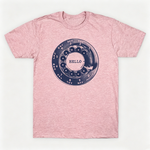 Vintage Rotary Phone Dial Pattern T-Shirt--VINT020