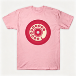 Vintage Rotary Phone Dial Pattern T-Shirt--VINT032