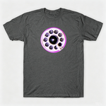 Vintage Rotary Phone Dial Pattern T-Shirt--VINT054