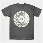 Vintage Rotary Phone Dial Pattern T-Shirt--VINT046