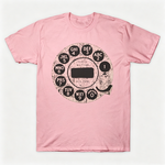 Vintage Rotary Phone Dial Pattern T-Shirt--VINT039