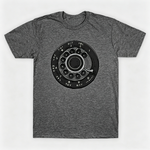 Vintage Rotary Phone Dial Pattern T-Shirt--VINT036