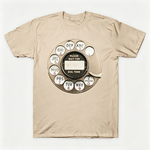 Vintage Rotary Phone Dial Pattern T-Shirt--VINT029