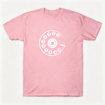 Vintage Rotary Phone Dial Pattern T-Shirt--VINT035