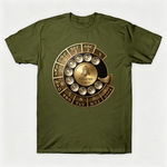 Vintage Rotary Phone Dial Pattern T-Shirt--VINT023