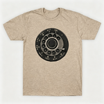 Vintage Rotary Phone Dial Pattern T-Shirt--VINT036