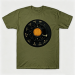 Vintage Rotary Phone Dial Pattern T-Shirt--VINT022