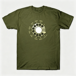 Vintage Rotary Phone Dial Pattern T-Shirt--VINT024