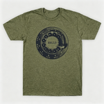 Vintage Rotary Phone Dial Pattern T-Shirt--VINT020