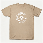 Vintage Rotary Phone Dial Pattern T-Shirt--VINT035