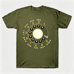 Vintage Rotary Phone Dial Pattern T-Shirt--VINT051