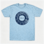 Vintage Rotary Phone Dial Pattern T-Shirt--VINT020