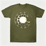Vintage Rotary Phone Dial Pattern T-Shirt--VINT004