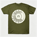 Vintage Rotary Phone Dial Pattern T-Shirt--VINT046