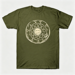 Vintage Rotary Phone Dial Pattern T-Shirt--VINT005