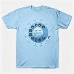 Vintage Rotary Phone Dial Pattern T-Shirt--VINT040