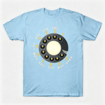 Vintage Rotary Phone Dial Pattern T-Shirt--VINT051