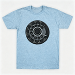 Vintage Rotary Phone Dial Pattern T-Shirt--VINT036