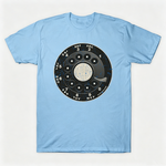 Vintage Rotary Phone Dial Pattern T-Shirt--VINT055