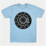 Vintage Rotary Phone Dial Pattern T-Shirt--VINT049