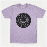 Vintage Rotary Phone Dial Pattern T-Shirt--VINT036