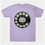 Vintage Rotary Phone Dial Pattern T-Shirt--VINT047