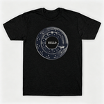 Vintage Rotary Phone Dial Pattern T-Shirt--VINT020