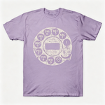 Vintage Rotary Phone Dial Pattern T-Shirt--VINT039