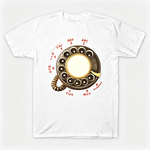 Vintage Rotary Phone Dial Pattern T-Shirt--VINT030