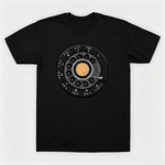 Vintage Rotary Phone Dial Pattern T-Shirt--VINT036