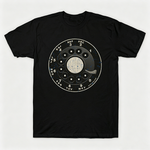 Vintage Rotary Phone Dial Pattern T-Shirt--VINT055