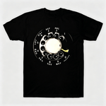 Vintage Rotary Phone Dial Pattern T-Shirt--VINT004