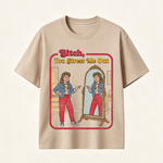 Funny “You Stress Me Out” Mirror Graphic T-Shirt with Retro Self-Deprecating Humor for Women