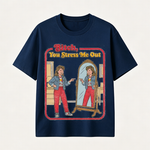 Funny “You Stress Me Out” Mirror Graphic T-Shirt with Retro Self-Deprecating Humor for Women