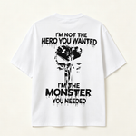 Dark Horror Graphic T Shirt for Men Featuring Monster Design, Gothic Style and Powerful Streetwear Attitude