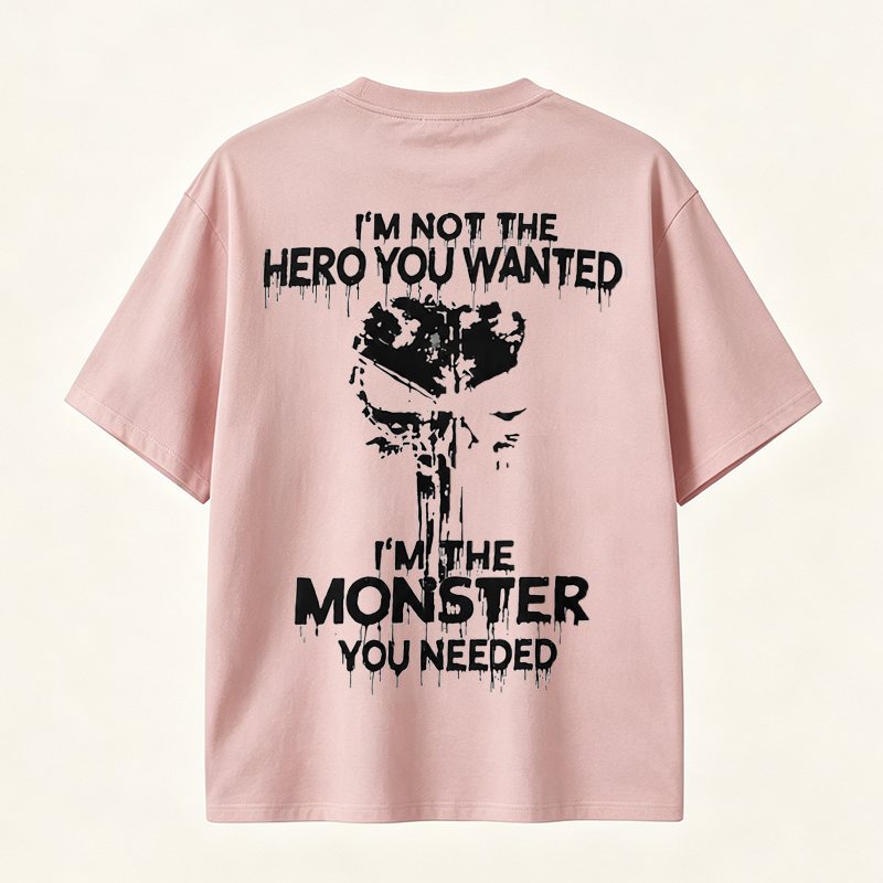 Dark Horror Graphic T Shirt for Men Featuring Monster Design, Gothic Style and Powerful Streetwear Attitude