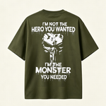Dark Horror Graphic T Shirt for Men Featuring Monster Design, Gothic Style and Powerful Streetwear Attitude