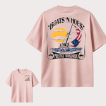 Boats N Hoes Vintage Sailing T-Shirt, Nautical American Coastal Graphic Tee
