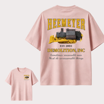 Heemeyer Demolition Vintage Heavy Equipment T-Shirt, Construction Worker Graphic Tee