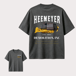 Heemeyer Demolition Vintage Heavy Equipment T-Shirt, Construction Worker Graphic Tee