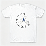 Vintage Rotary Phone Dial Pattern T-Shirt--VINT003