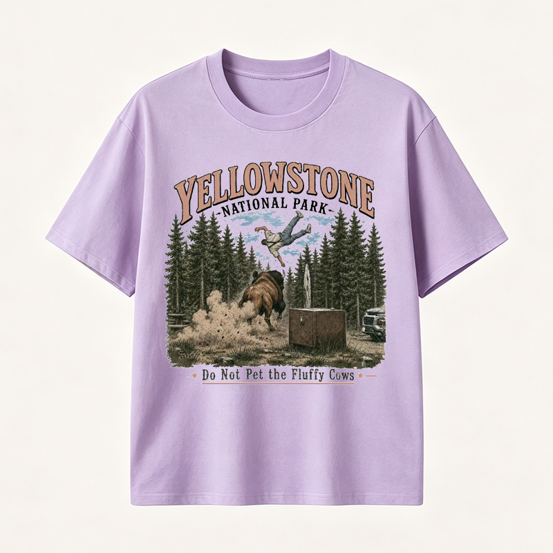 Yellowstone National Park Vintage T-Shirt, Western Wildlife Adventure Graphic Tee
