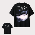 Break The Cycle Abstract Graphic T-Shirt with Dark Artistic Design for Modern Streetwear Style